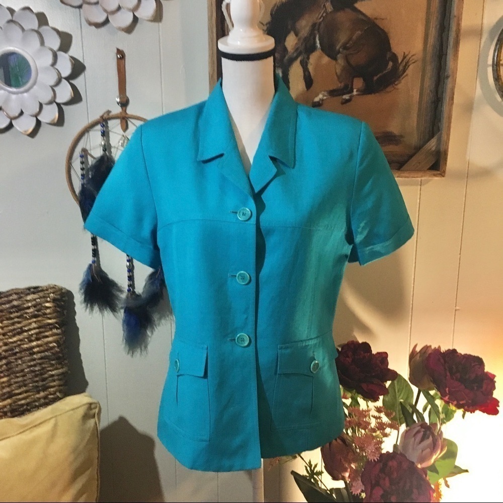 Embassy Row Sportswear short sleeve blazer - Picture 1 of 7
